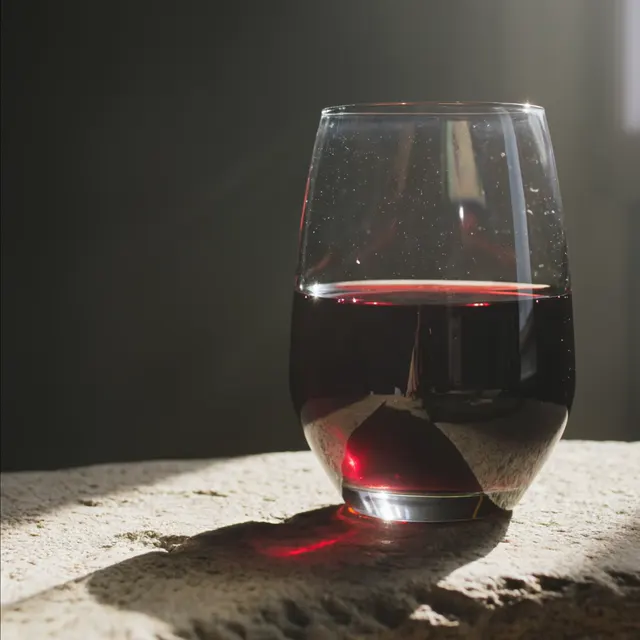Glass of Armenian wine