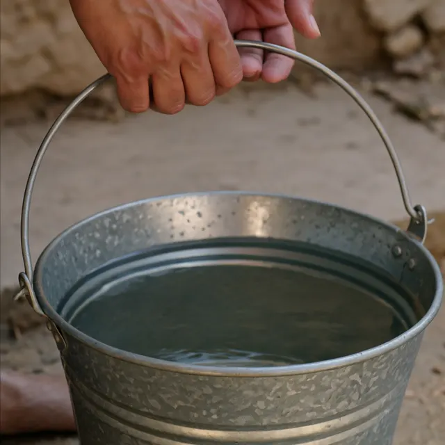 Bucket of water